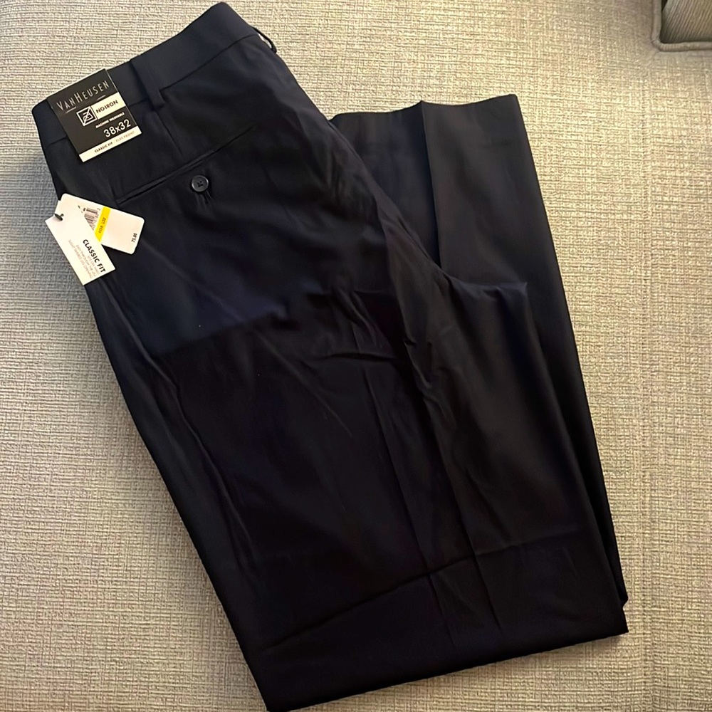Van Heusen Navy Pinstripe Men’s Dress Pants
